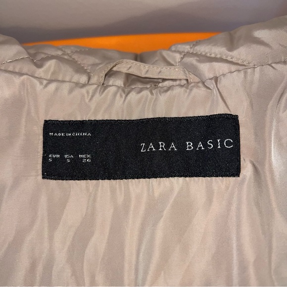 Zara quilted riding coat tan size S (outerwear, gorpcore, equestrian) - Picture 10 of 11